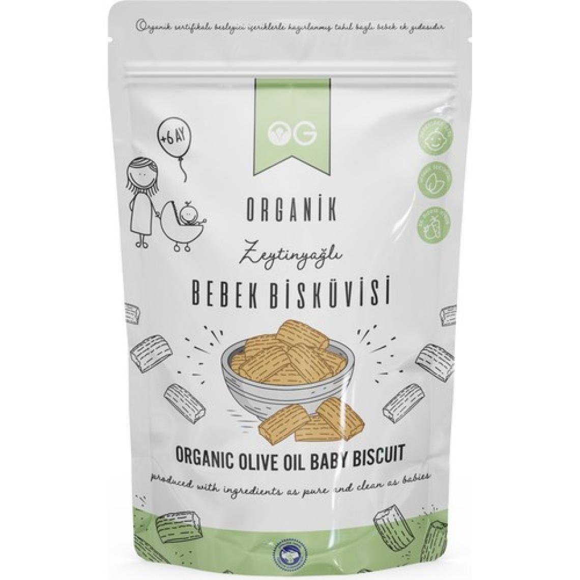 OG natural Organik Bebek Bisküvisi ve Bisküvi Tozu seti +6 Ay