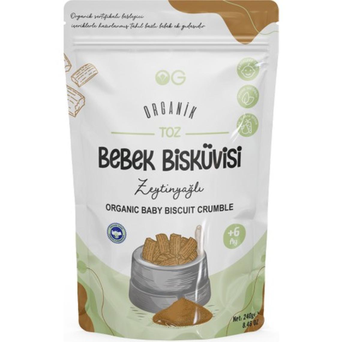 OG natural Organik Bebek Bisküvisi ve Bisküvi Tozu seti +6 Ay