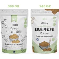 OG natural Organik Bebek Bisküvisi ve Bisküvi Tozu seti +6 Ay