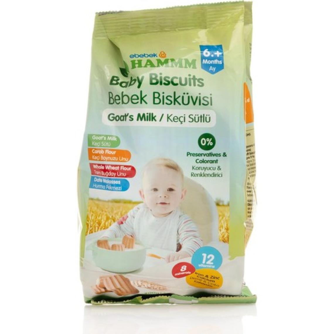 Hammm Keçi Sütlü Bebek Bisküvisi 400 gr