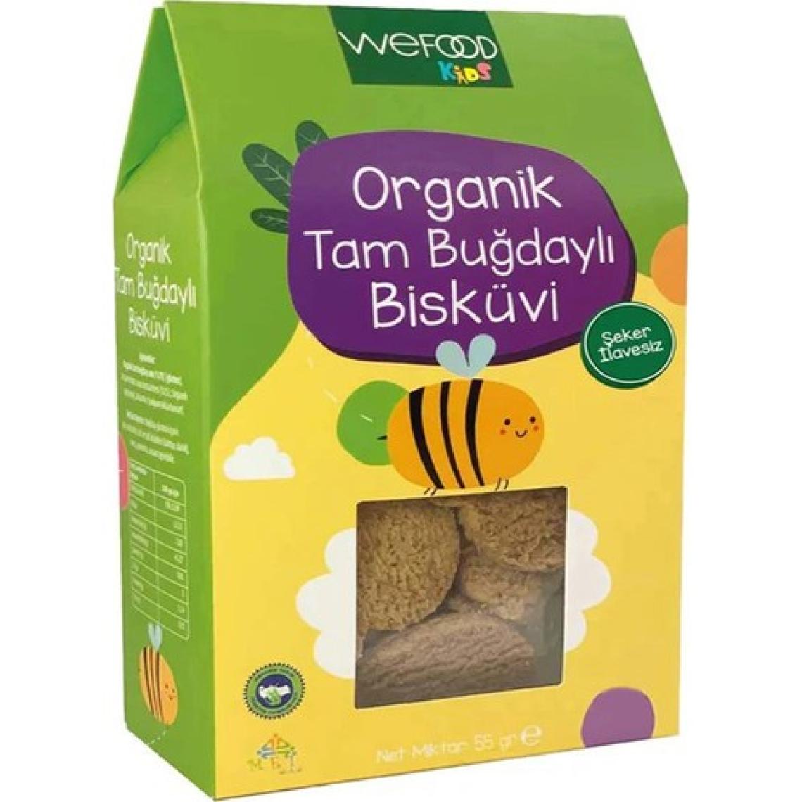 Wefood Kids - 3 Adet   Tam Buğdaylı Bisküvi 55 gr
