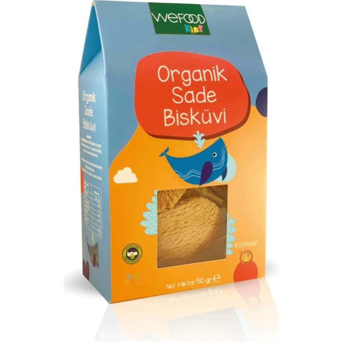 Wefood Kids Organik Sade Bisküvi 50 gr (Tereyağlı) 8683347030477
