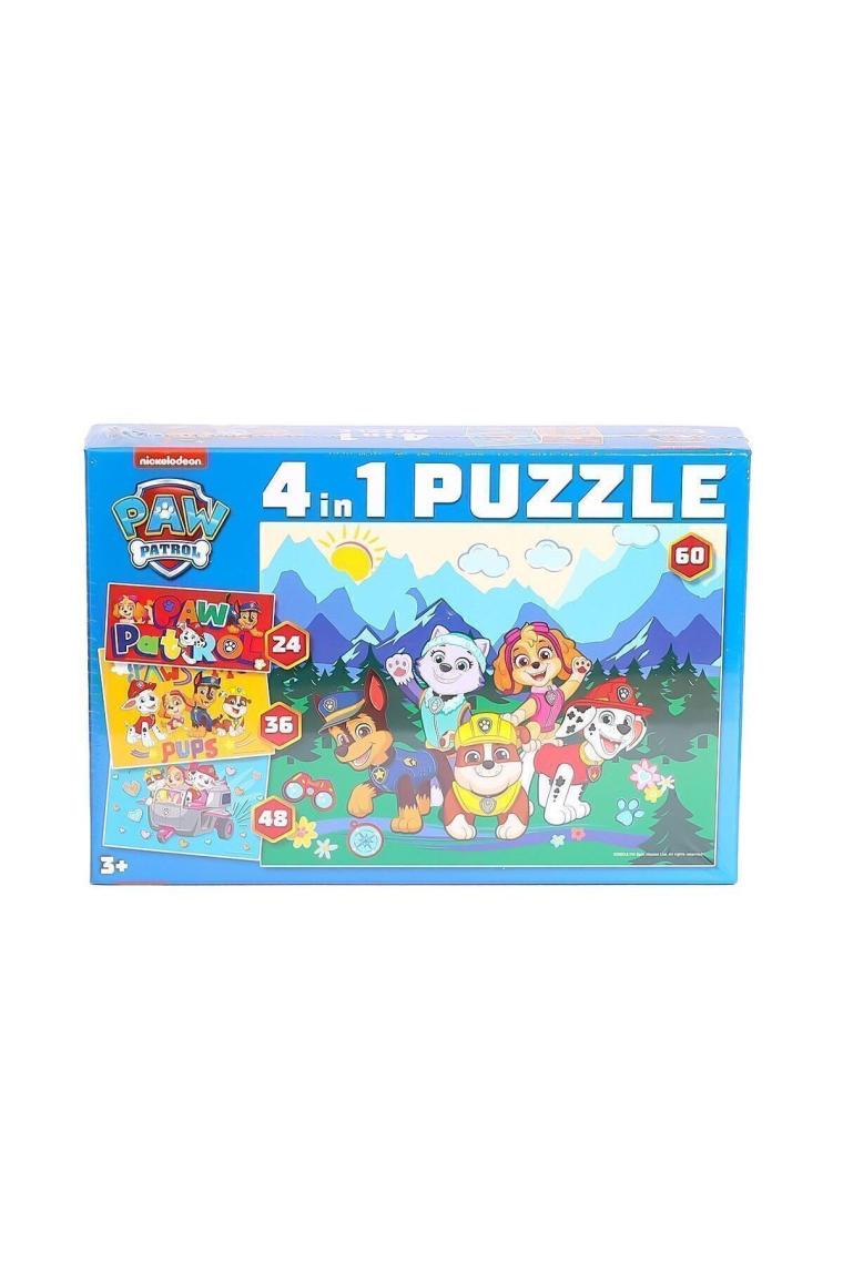 PW7931 Paw Patrol 4 ü 1 arada Çocuk Puzzleları  168 Parça