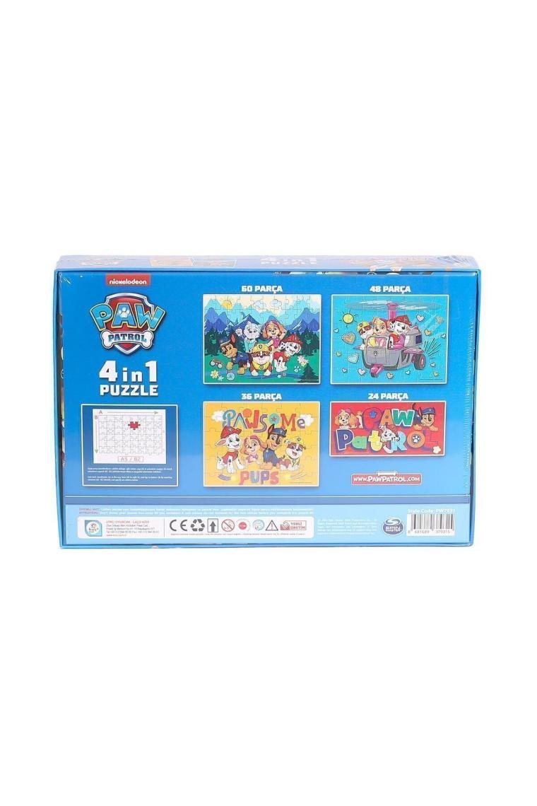 PW7931 Paw Patrol 4 ü 1 arada Çocuk Puzzleları  168 Parça
