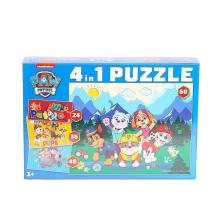 PW7931 Paw Patrol 4 ü 1 arada Çocuk Puzzleları  168 Parça