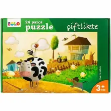 24 Parça Puzzle - Çiftlikte