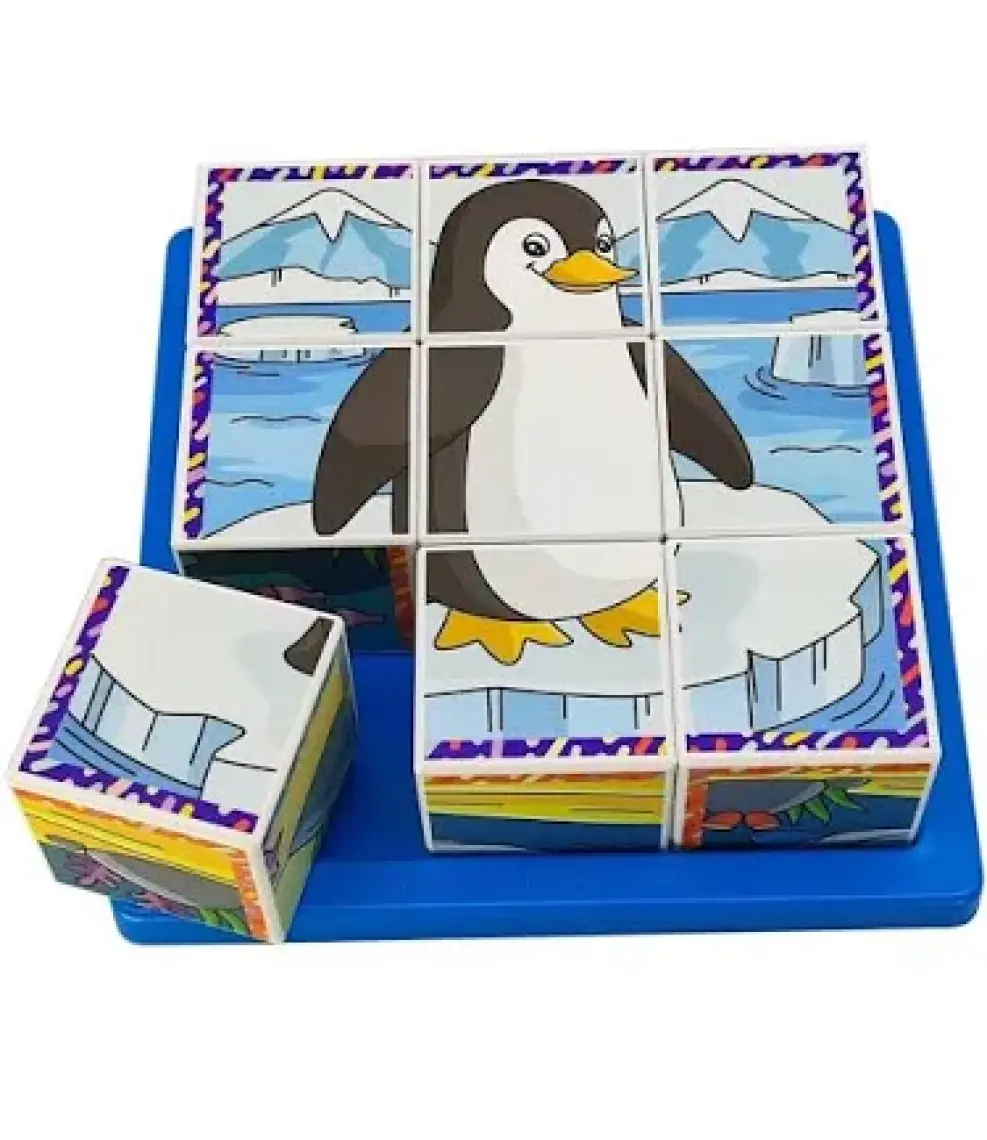 Küpss Deniz Hayvanları Yapboz - 9 Küp 6 Puzzle
