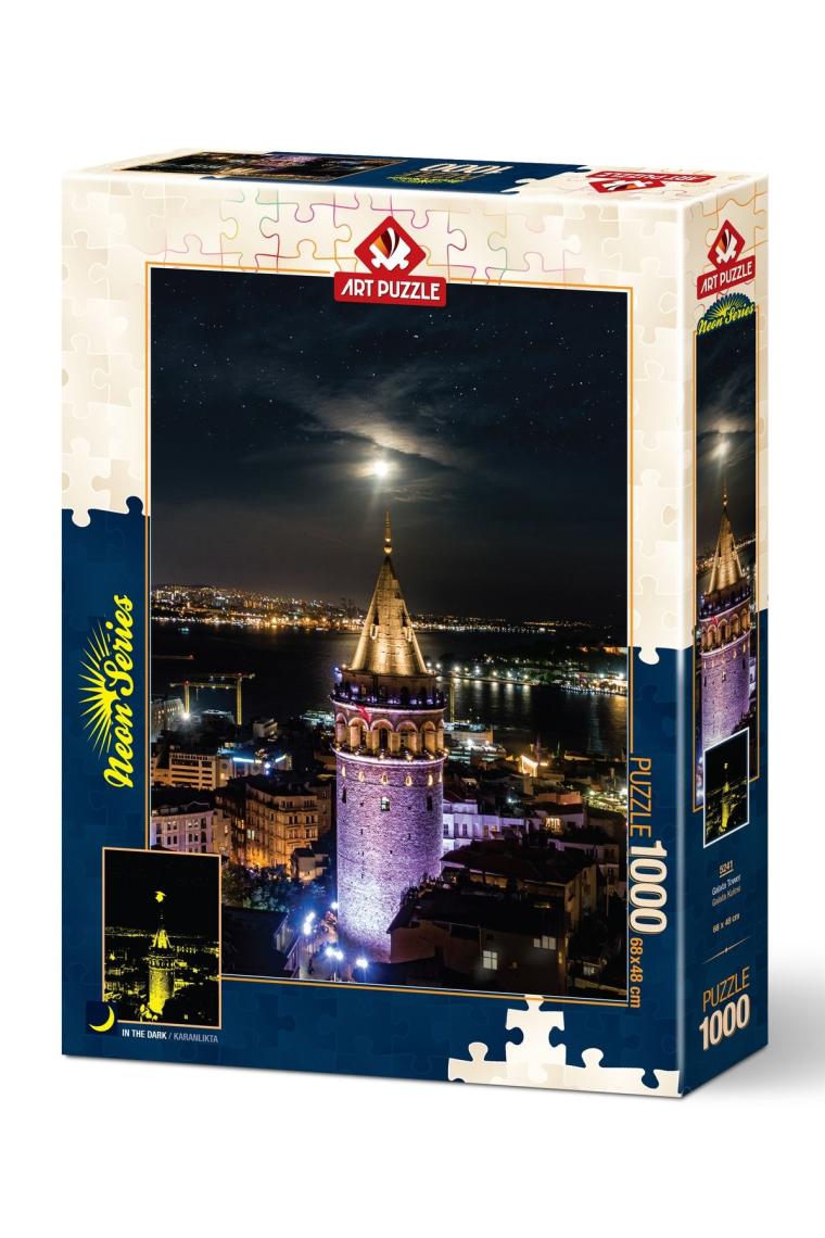 Galata Kulesi 1000 Parça Neon Puzzle