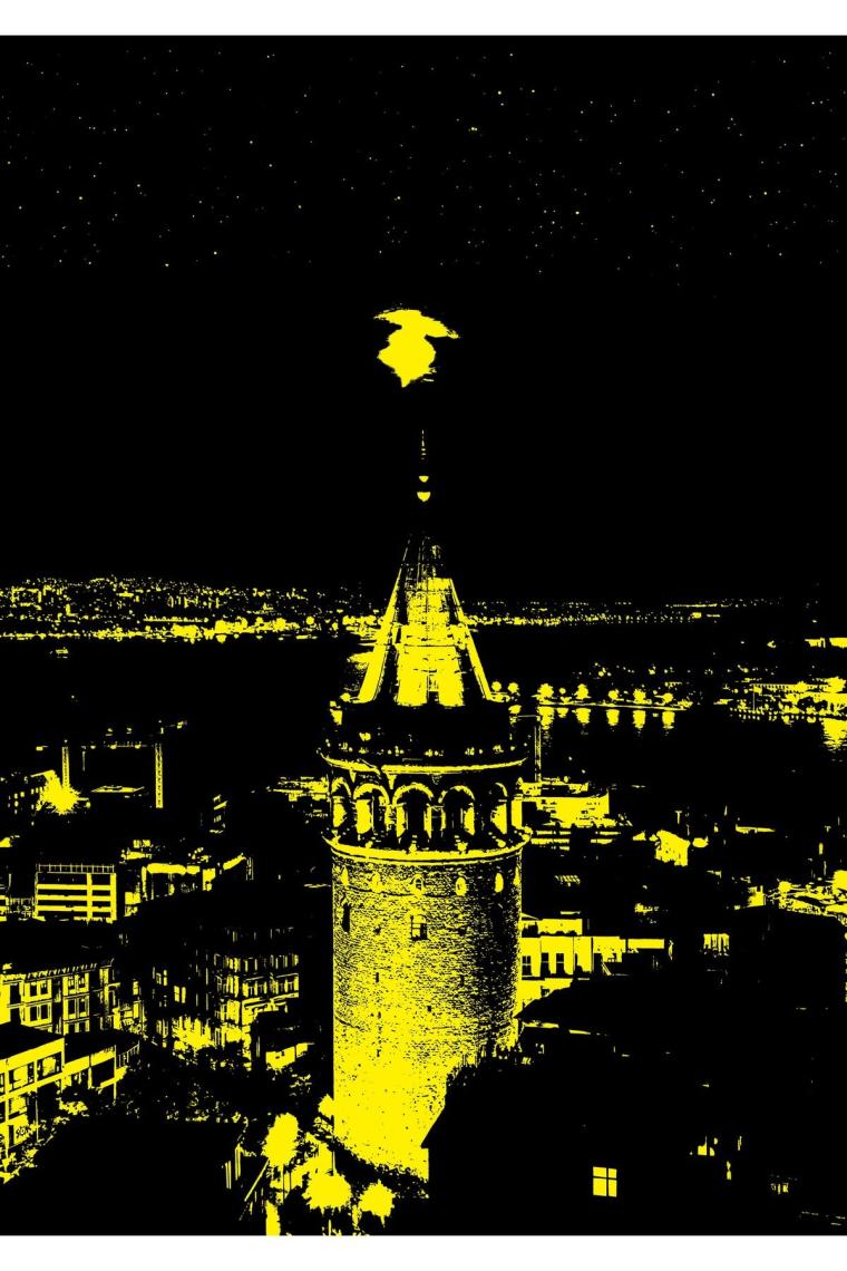 Galata Kulesi 1000 Parça Neon Puzzle