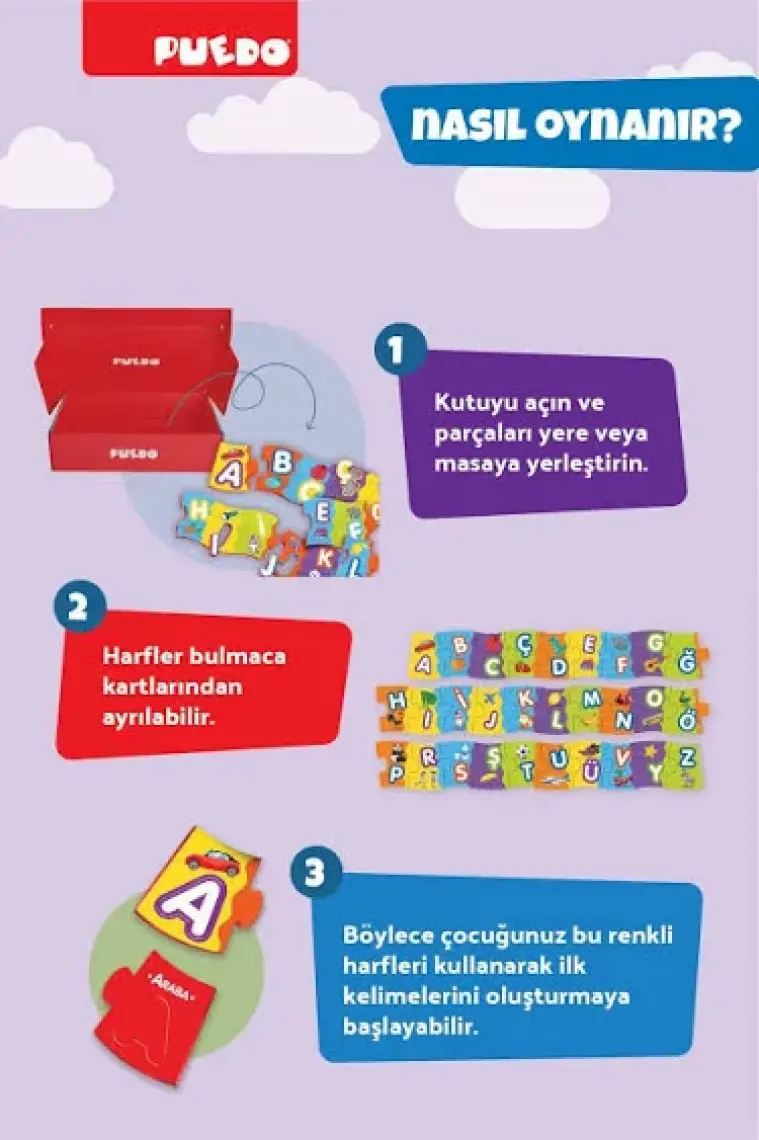 Puedo Türkçe Alfabe Puzzle
