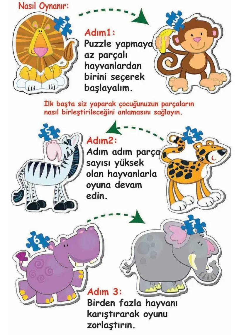 Diytoy Baby Puzzle Orman Hayvanları