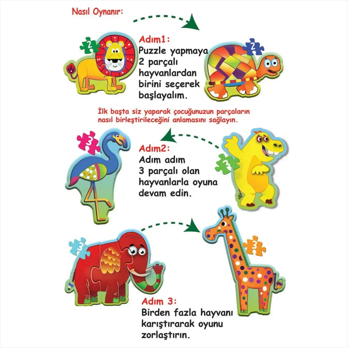 Diytoy Baby Puzzle Orman Hayvanları