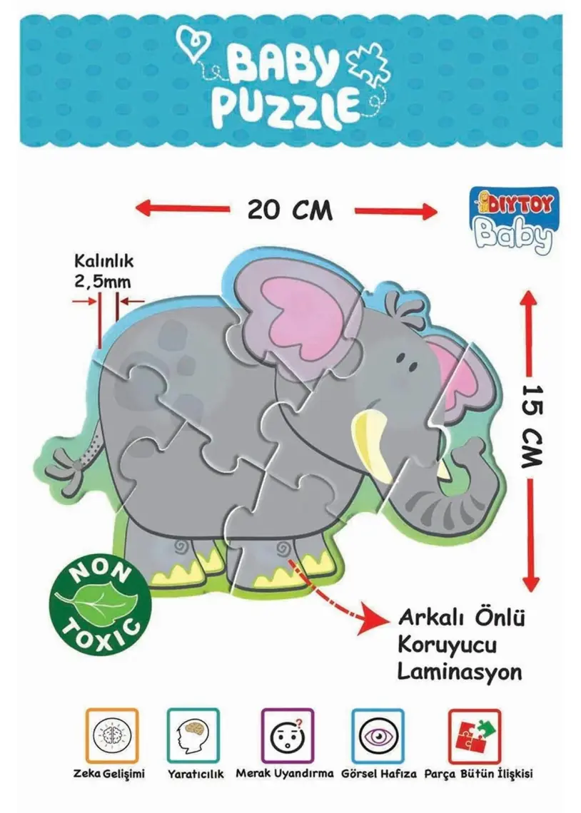 Diytoy Baby Puzzle Orman Hayvanları