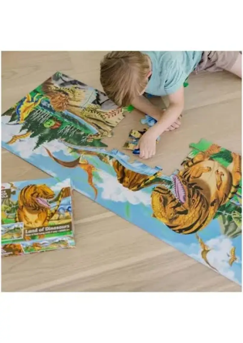Melissa&Doug Dev Yer Yapbozu - Dinazor Dünyası (48 Parça)