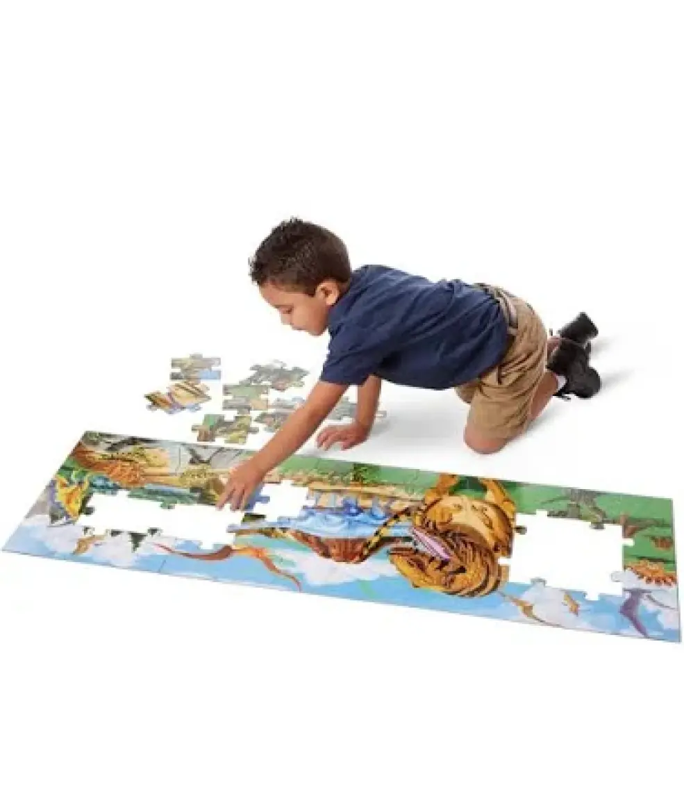 Melissa&Doug Dev Yer Yapbozu - Dinazor Dünyası (48 Parça)