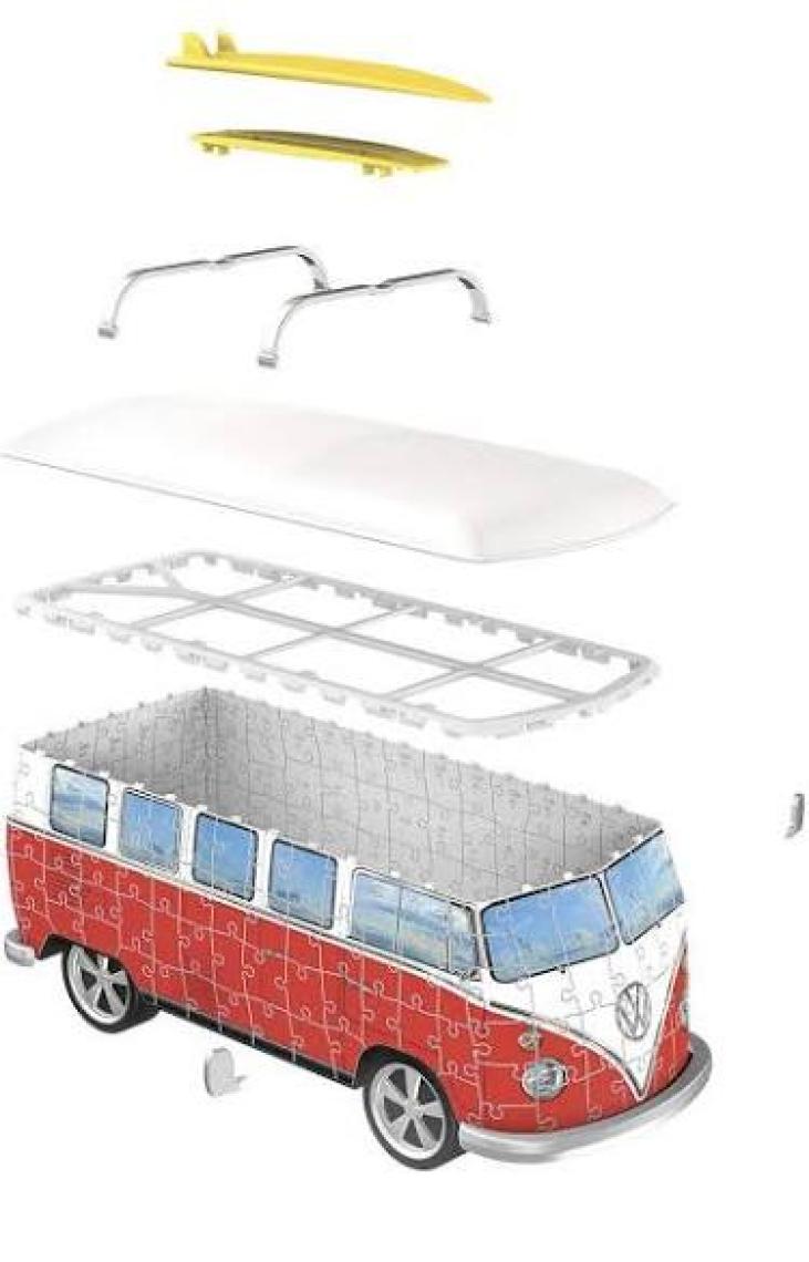 Ravensburger 162 Parça 3 Boyutlu VW Bus Plastik Puzzle