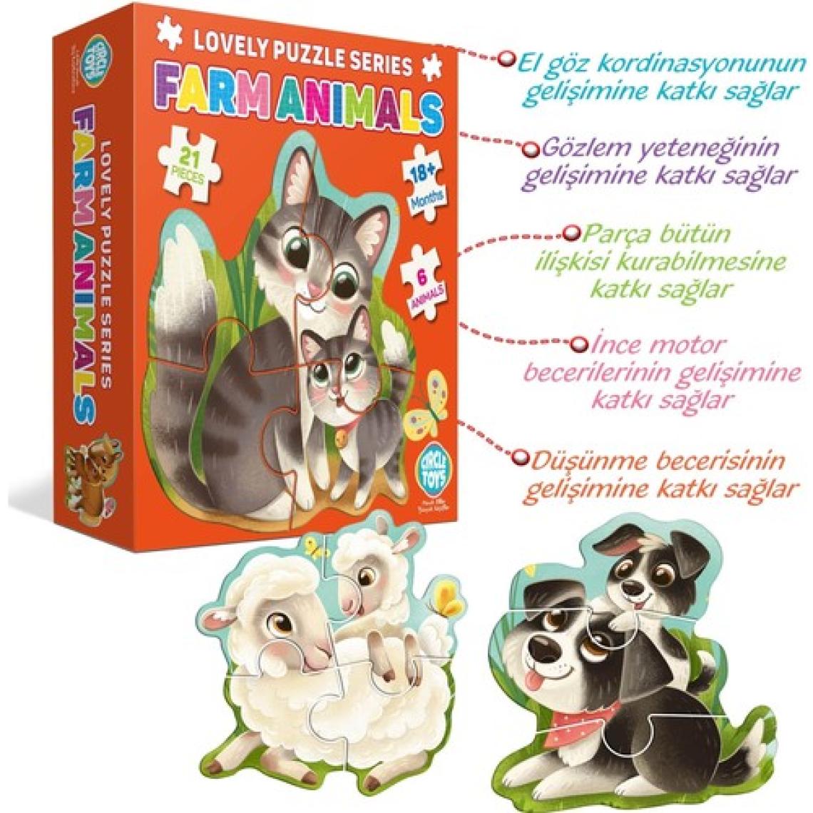 Circle Toys Lovely Puzzle Farm Animals