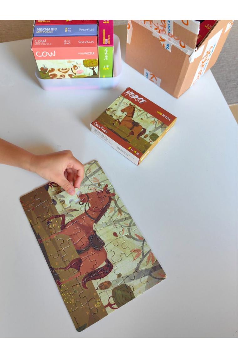 Çiftlik Sevimli At Mini Puzzle | 40 Parça | 4 Yaş