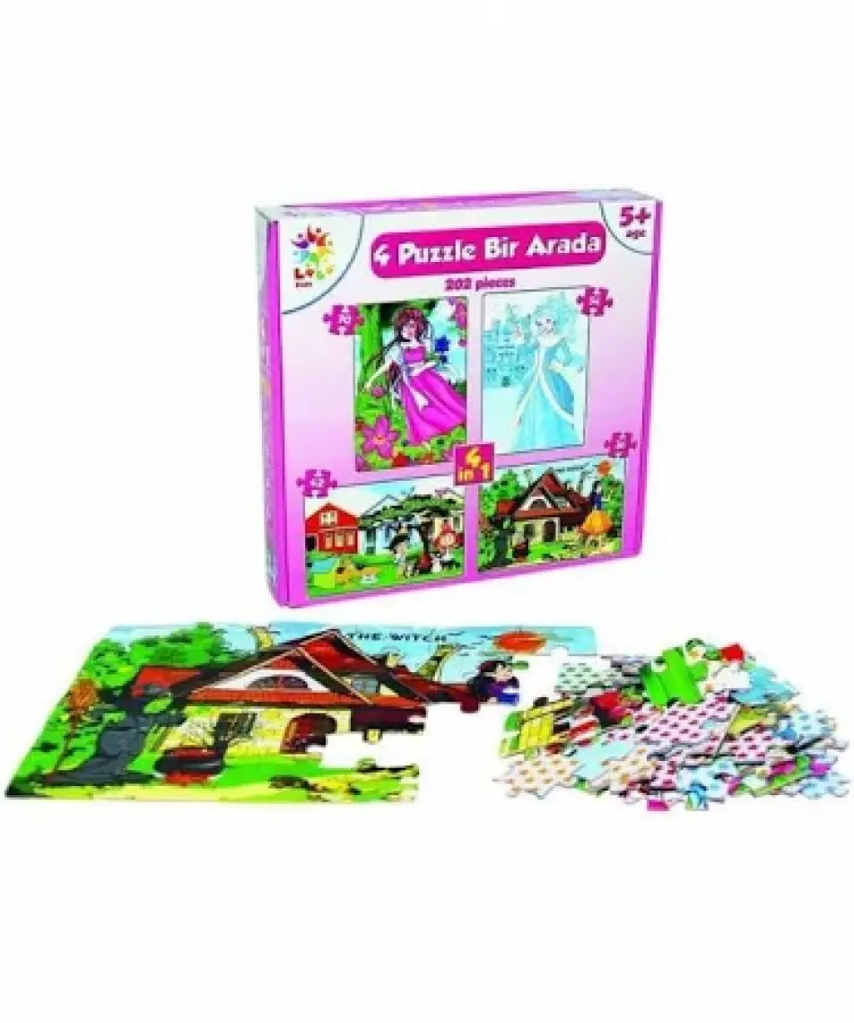 Laço Şapkalı Kız 70 Parça Puzzle