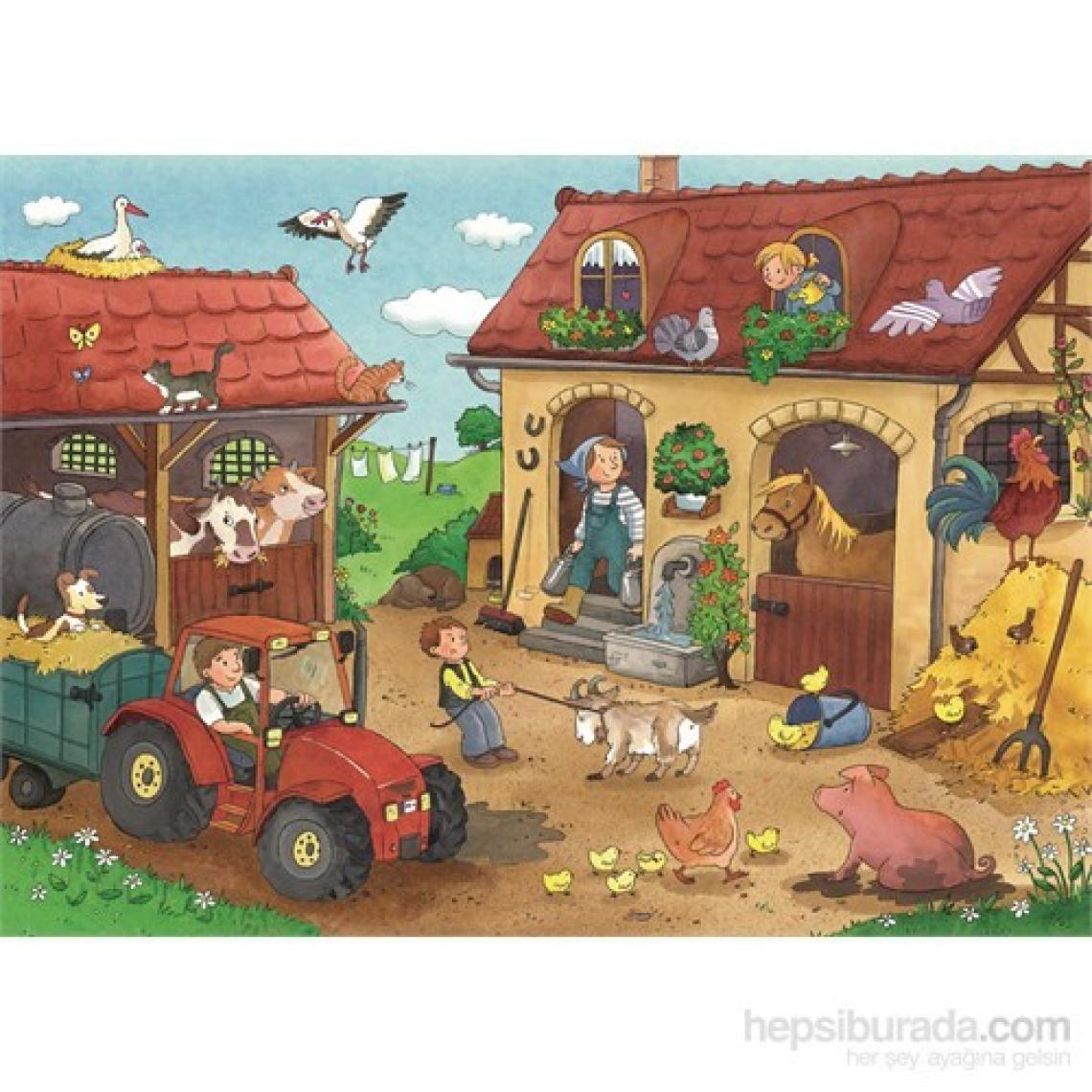 Ravensburger Çiftlikte Çalışmak - 12X2p Puzzle