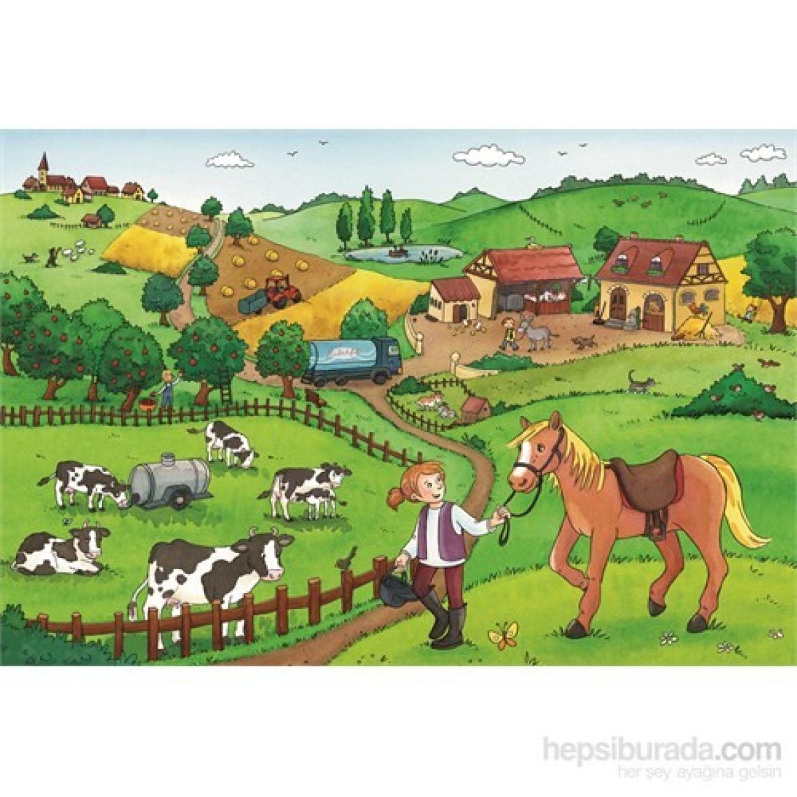 Ravensburger Çiftlikte Çalışmak - 12X2p Puzzle