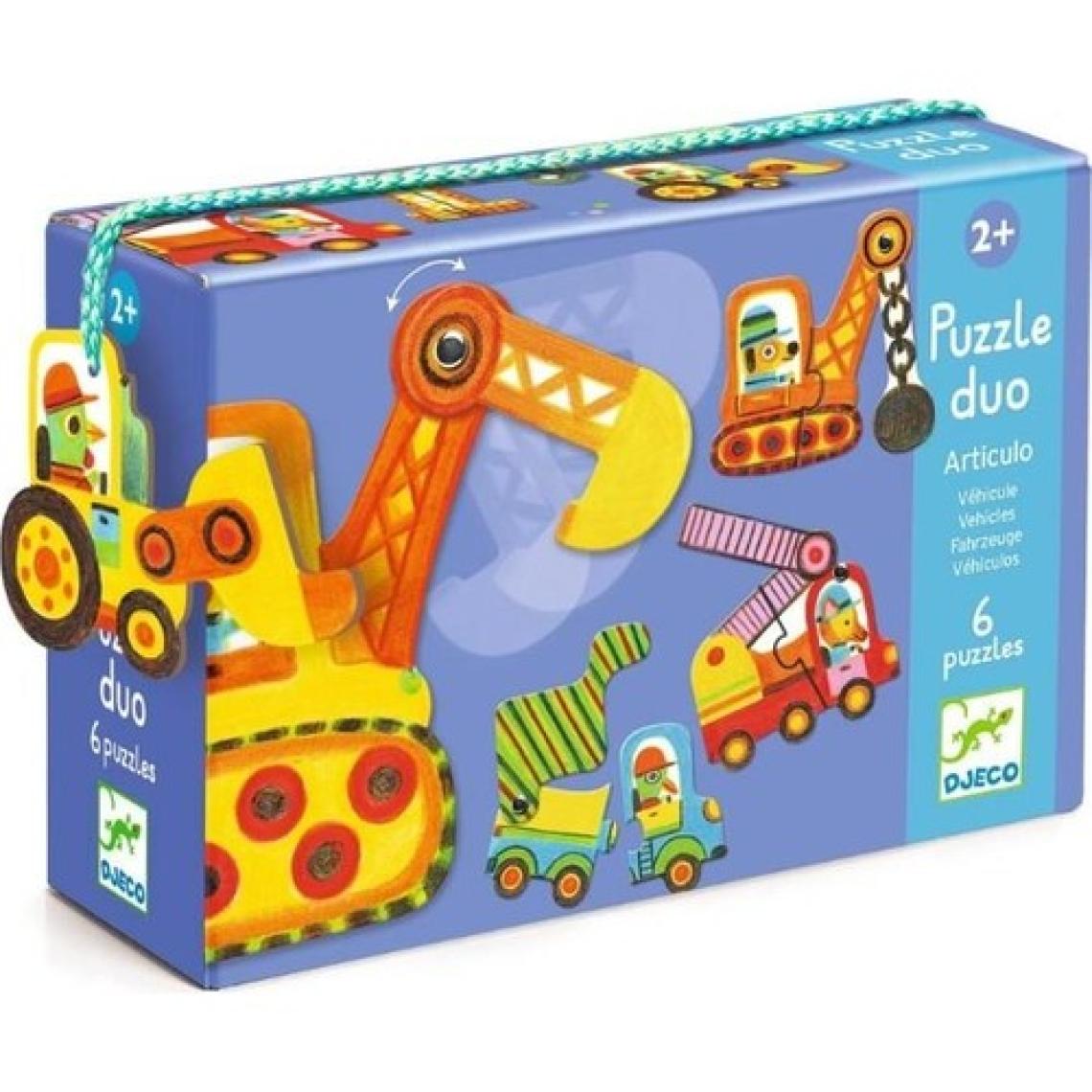 Djeco İkili Puzzle - Vehicles