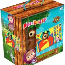 Laço Kids - Masha ile Koca Ayı Yer Puzzle 24 Parça (Dev Puzzle) MS7846