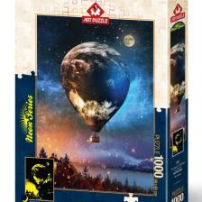 Ay'a Yolculuk 1000 Parça Neon Puzzle