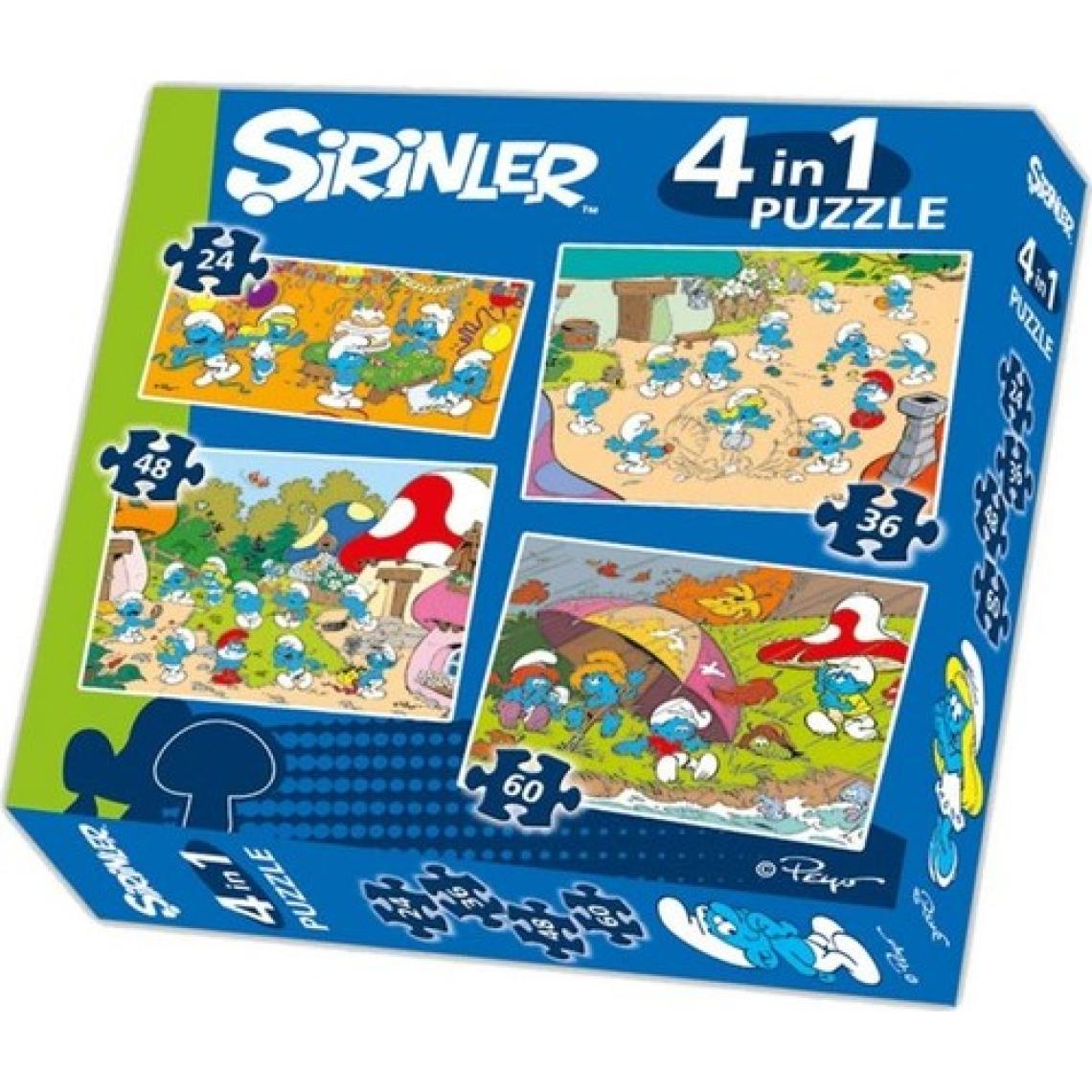 Şirinler 4 In 1 Puzzle