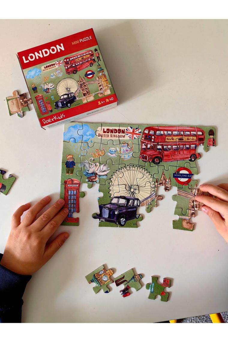 London Mini Puzzle | 40 Parça | 4 Yaş