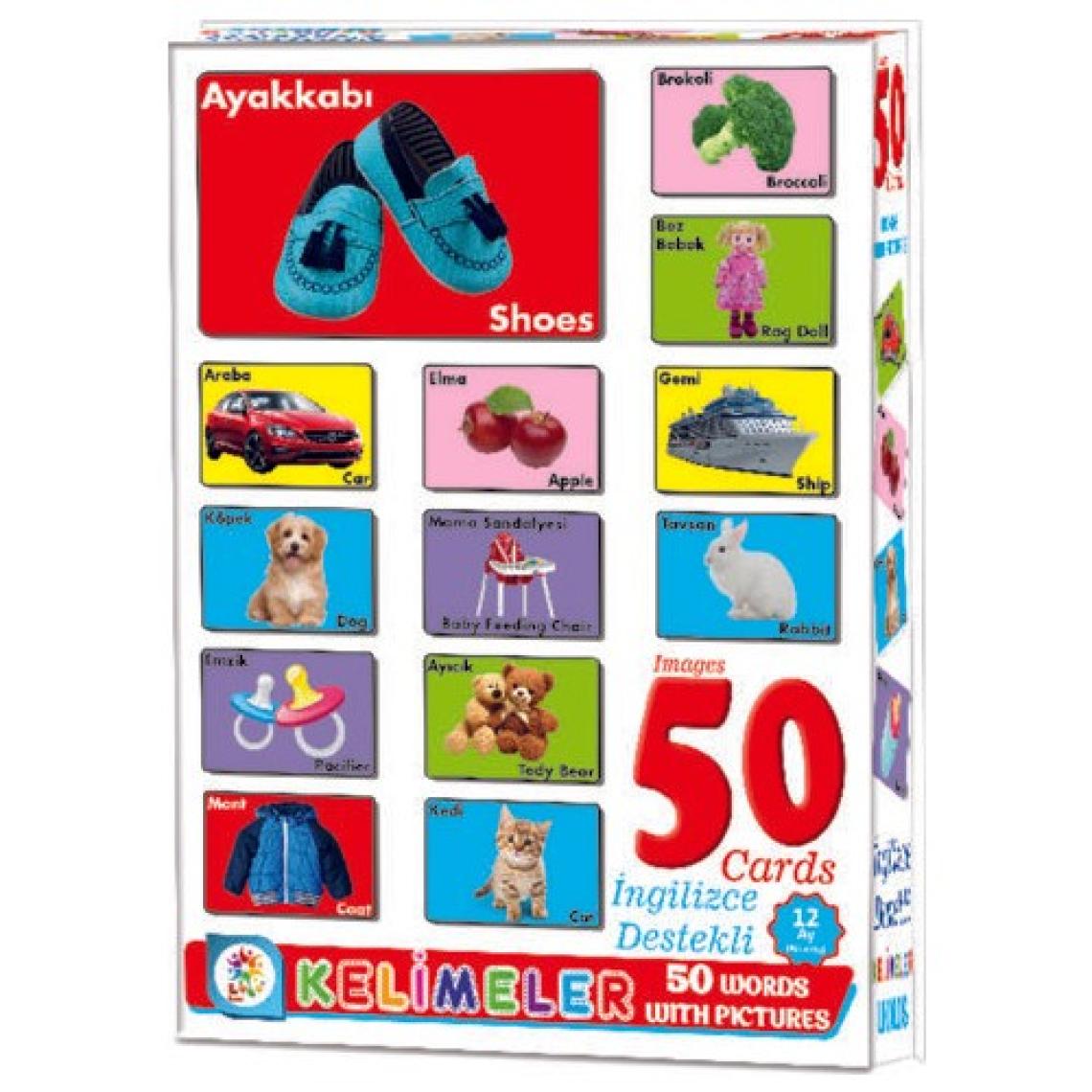 Laço Resimlerle Eğitici Kelime Kartları 50 Parça