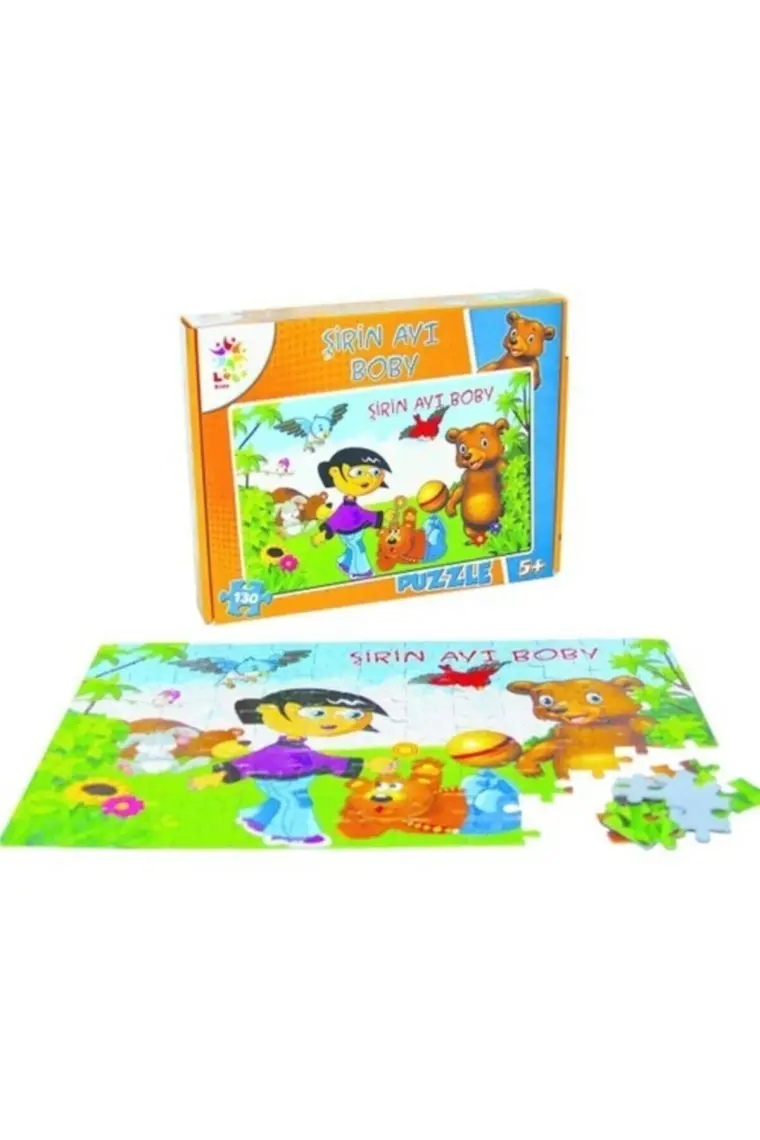 Laço Kids Sevimli Ayı Boby  130 Parça Puzzle