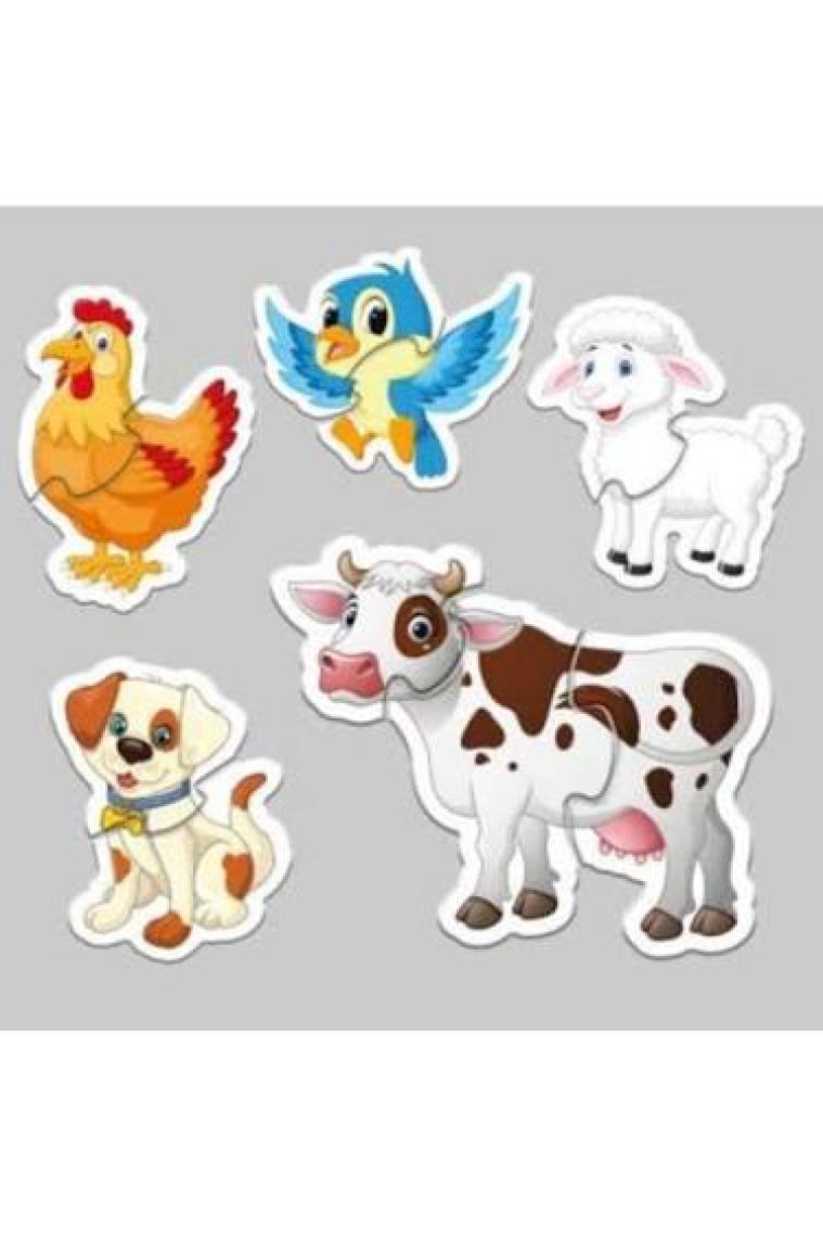 Zekice Baby Puzzle Bebeğimin Eğlenceli Yapbozları 24 Hayvan 55 Parça (Ekstra Parçalarla Sizlerle)
