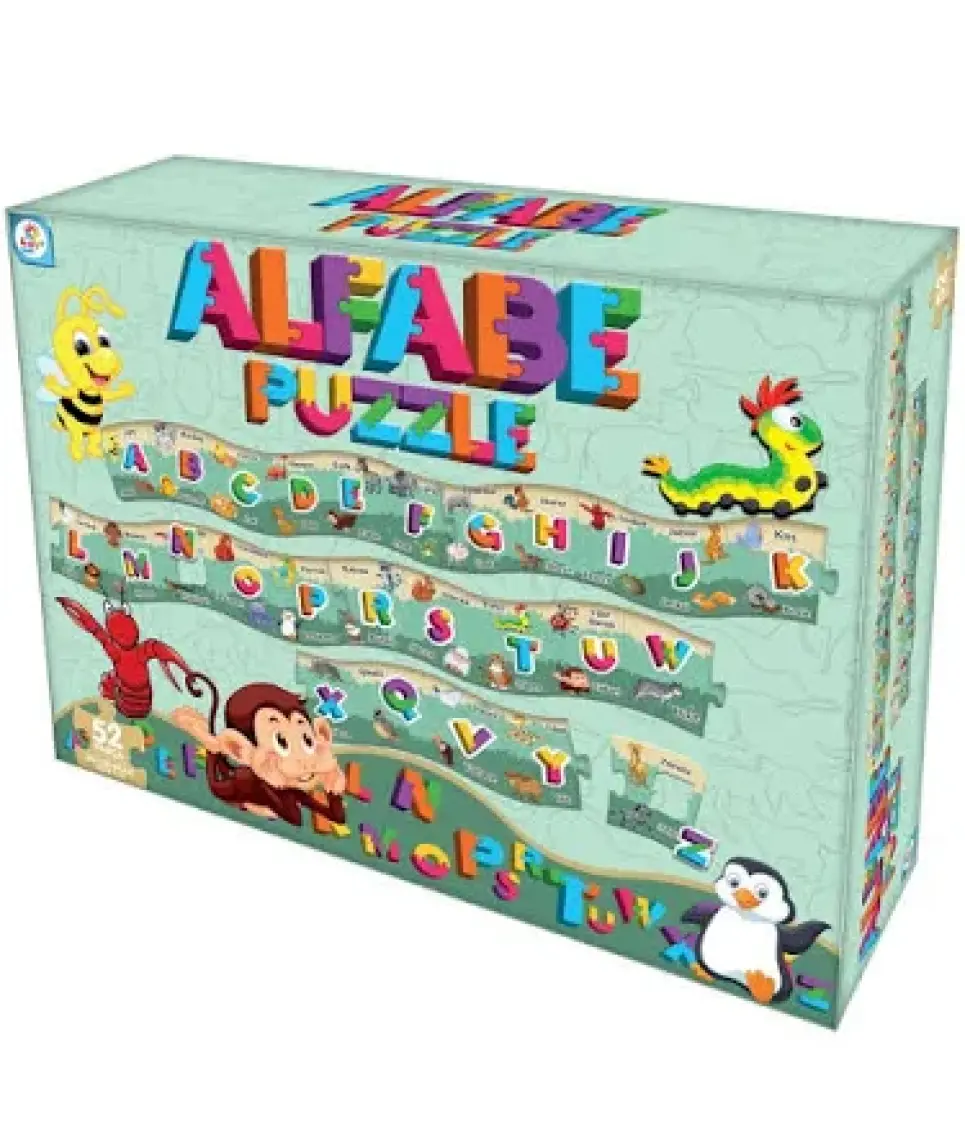 Eğitici 2 Metre Alfabe Puzzle Seti 52 Parça