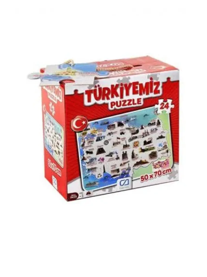 Ca Games Türkiyemiz Yer Puzzle 24 Parça Cayer-5079