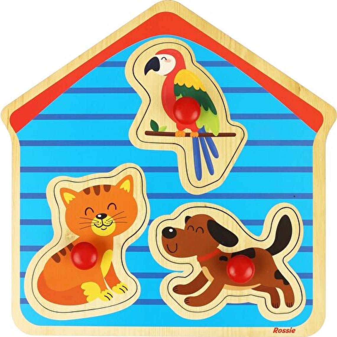 Rossie Ahşap İlk Yapboz-Evcil Hayvanlar