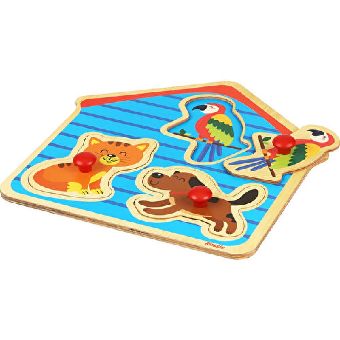 Rossie Ahşap İlk Yapboz-Evcil Hayvanlar