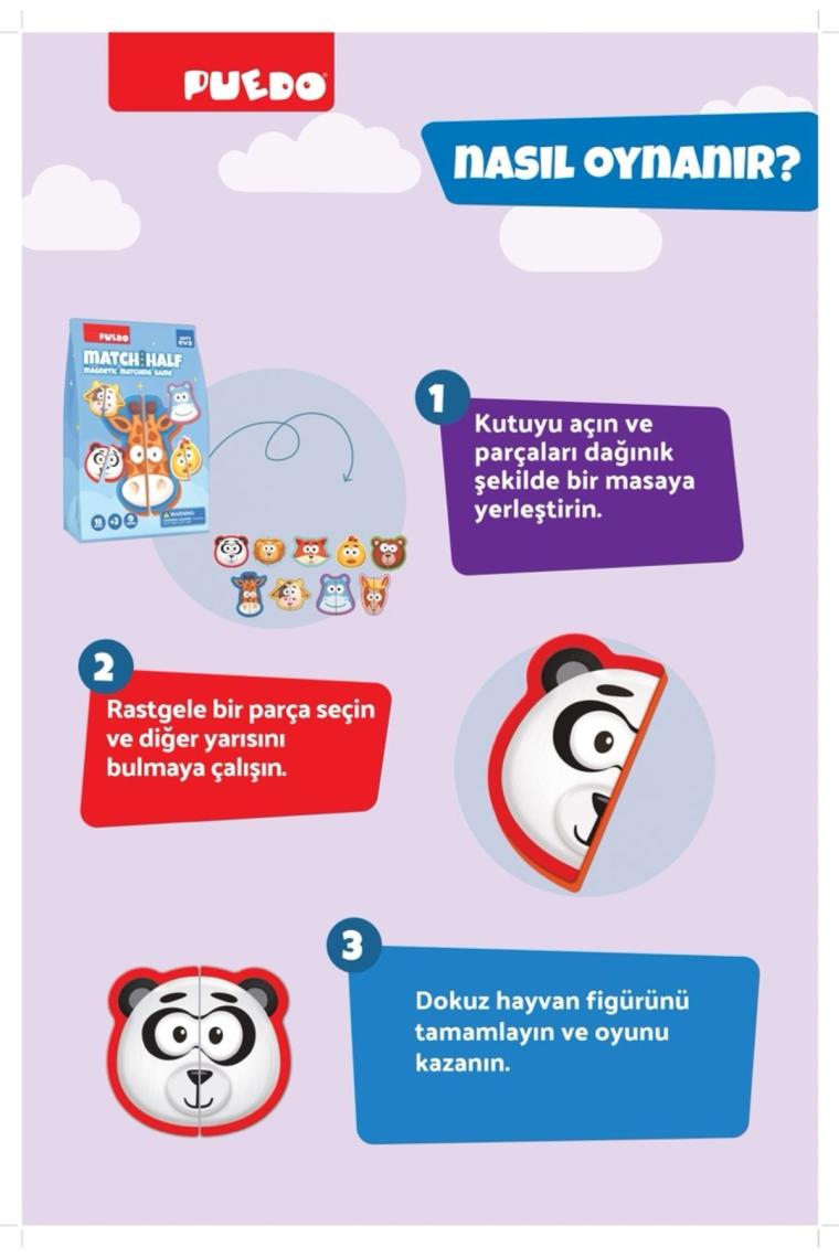 Manyetik Eşleştirme Oyunu - Match The Half
