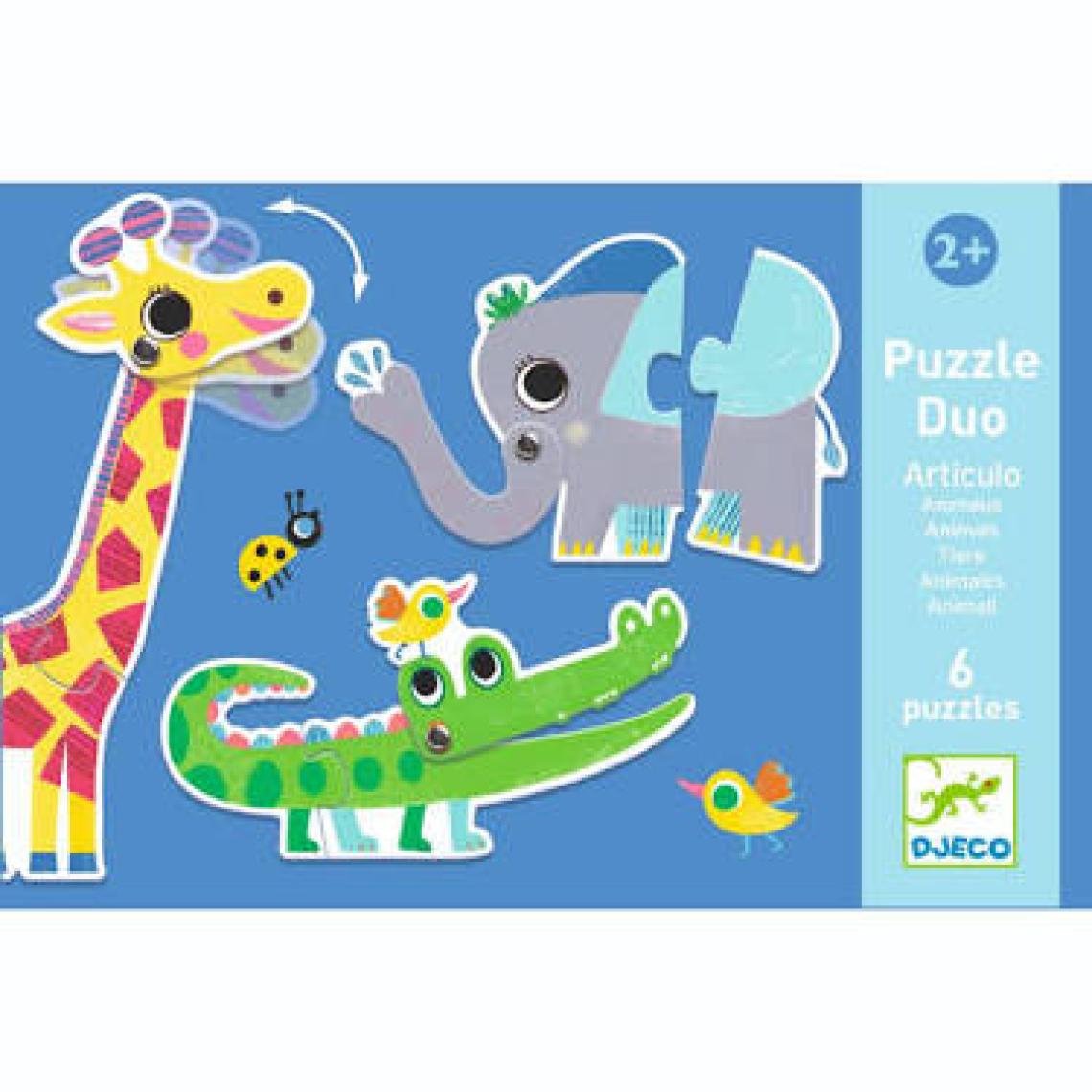 Djeco İkili Puzzle - Funny Eggs