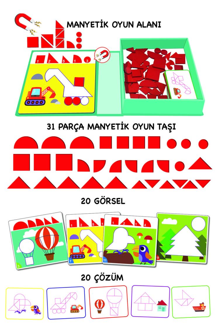 Diytoy Manyetik Puzzle Süper Zeka