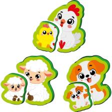 Yükselen Zeka 6-16 Ay İlk Pofidik Magnet Puzzle - Çiftlik Hayvanları