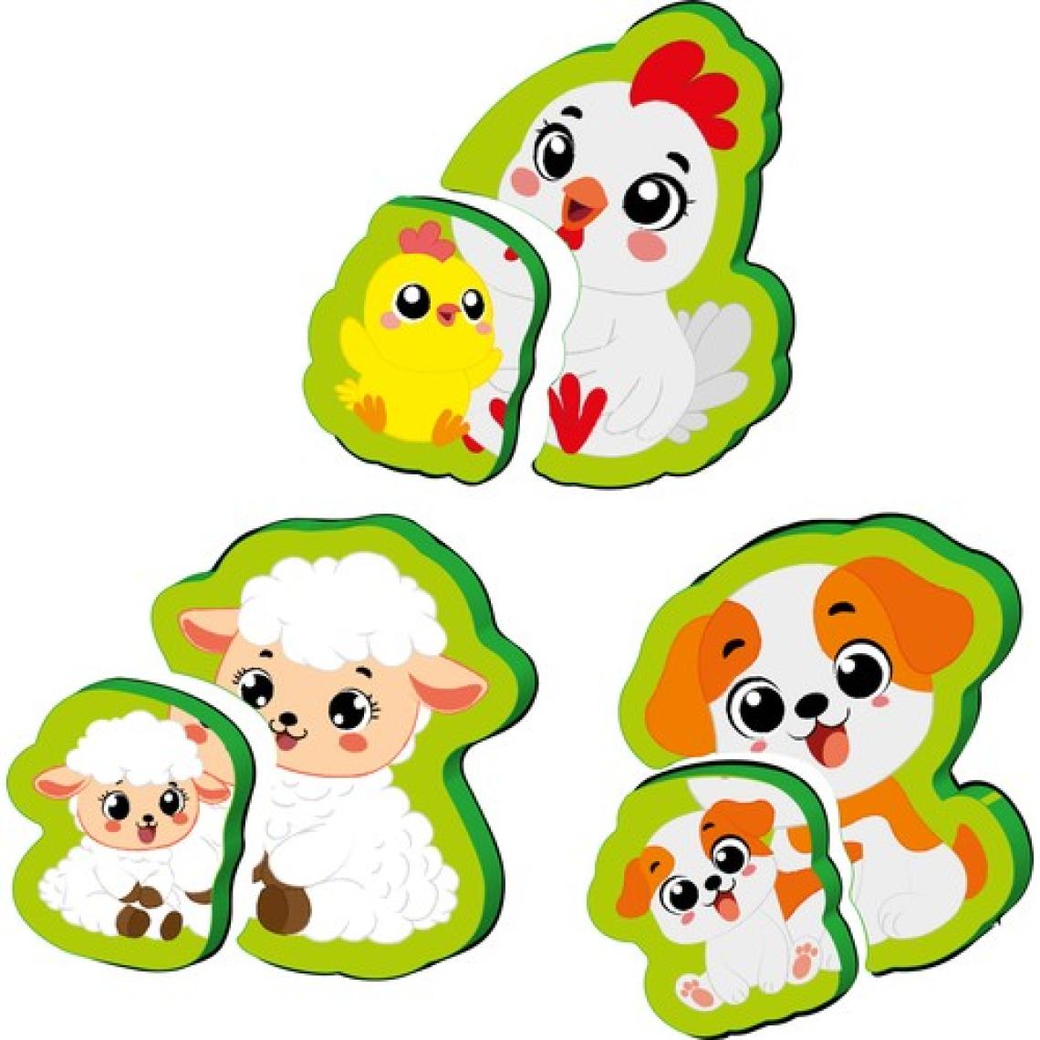 Yükselen Zeka 6-16 Ay İlk Pofidik Magnet Puzzle - Çiftlik Hayvanları