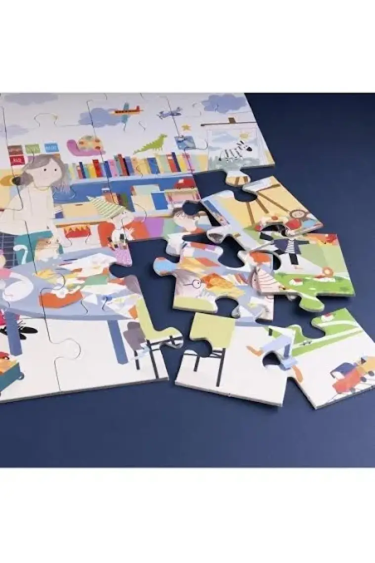 2 Yaş Üzeri Çocuklar Için Eğitici Ve Öğretici Puzzle 24 Parça Yapboz - 4 Mevsim 4'ü 1 Arada
