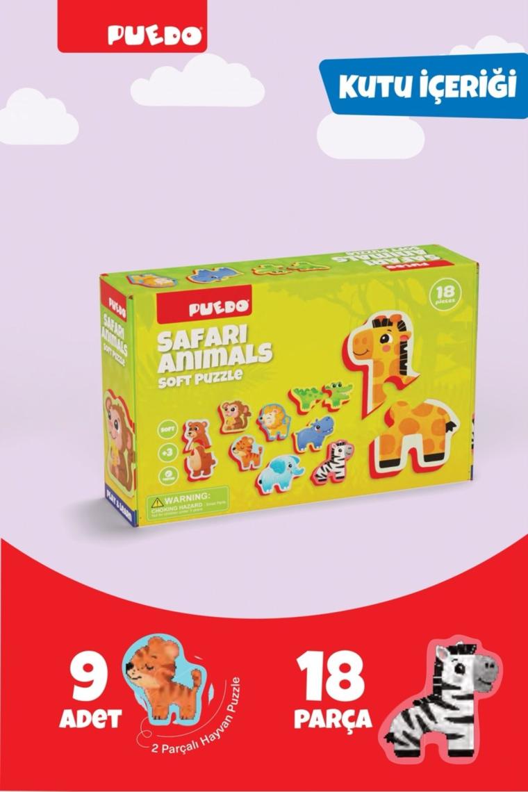 Puedo Ayakta Durabilen Bebek Puzzle - Safari