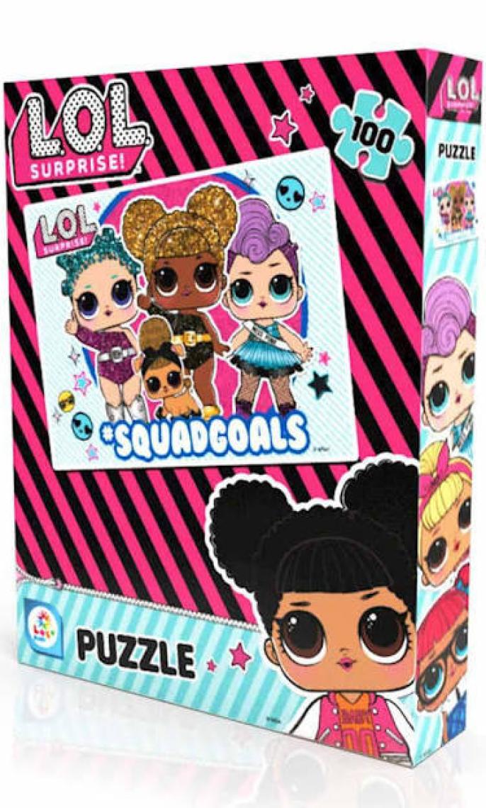 Laço Kids Lol Bebekler 100 Parça Puzzle
