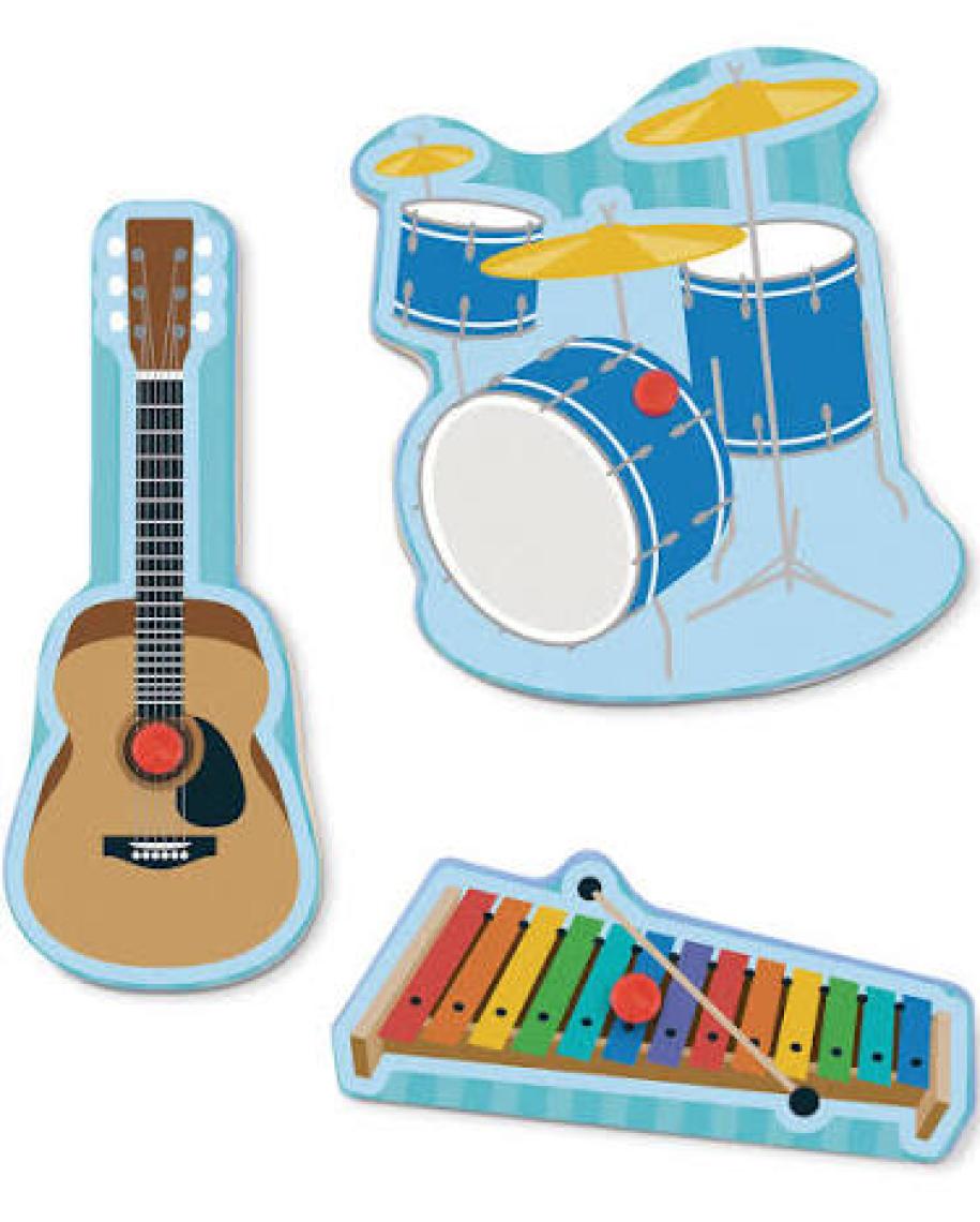 Melissa&Doug Ahşap Sesli Yapboz / Müzik Aletleri