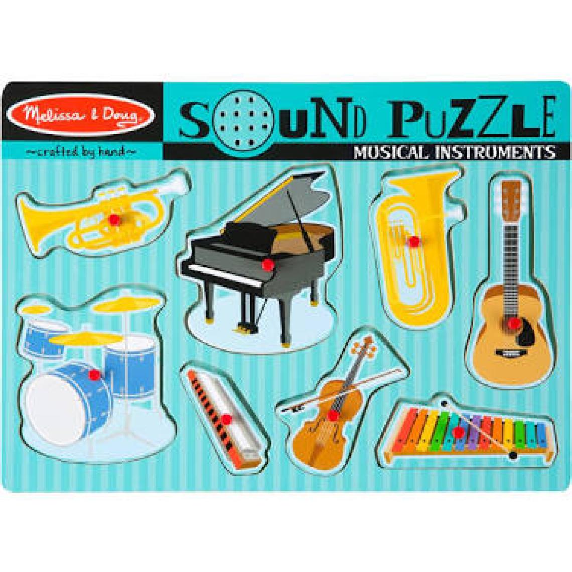Melissa&Doug Ahşap Sesli Yapboz / Müzik Aletleri