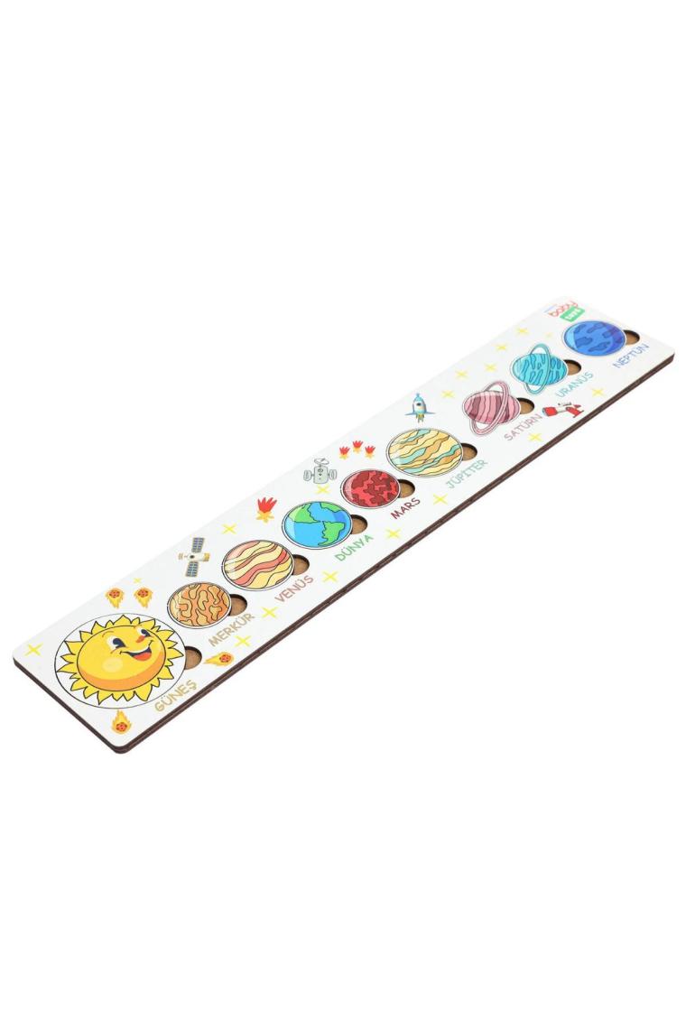 Baby Toys Montessori Ahşap Gezegenler Puzzle