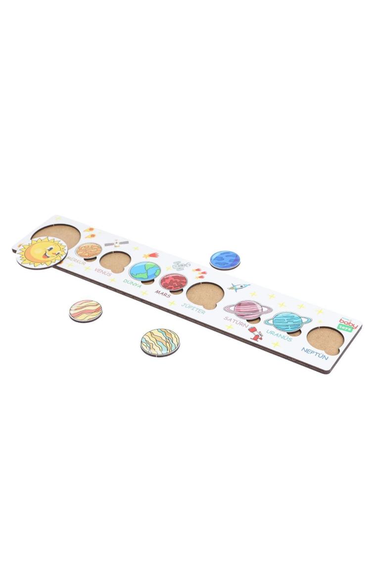 Baby Toys Montessori Ahşap Gezegenler Puzzle