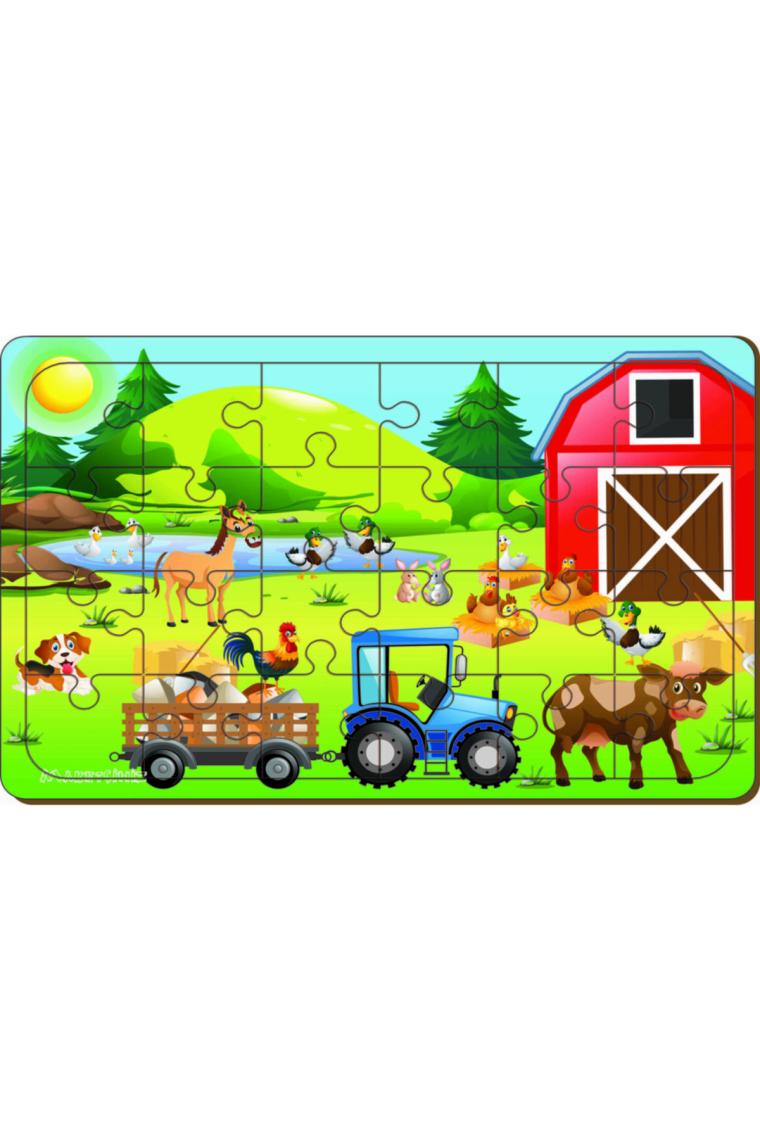 Maketçiniz 4 Adet 24 Parça Ahşap Puzzle Yapboz Set-8